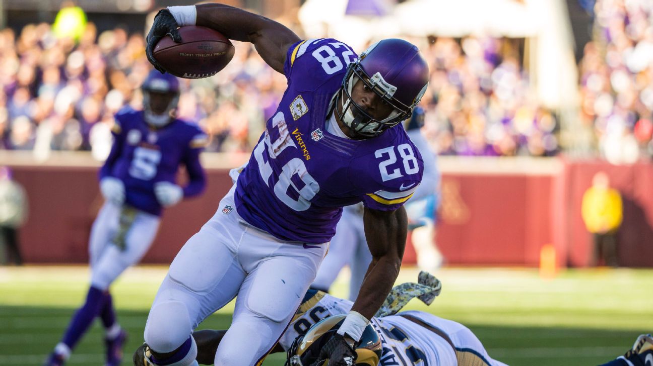 Teddy Bridgewater Connects with Mike Wallace for a TD, Vikings vs. Broncos