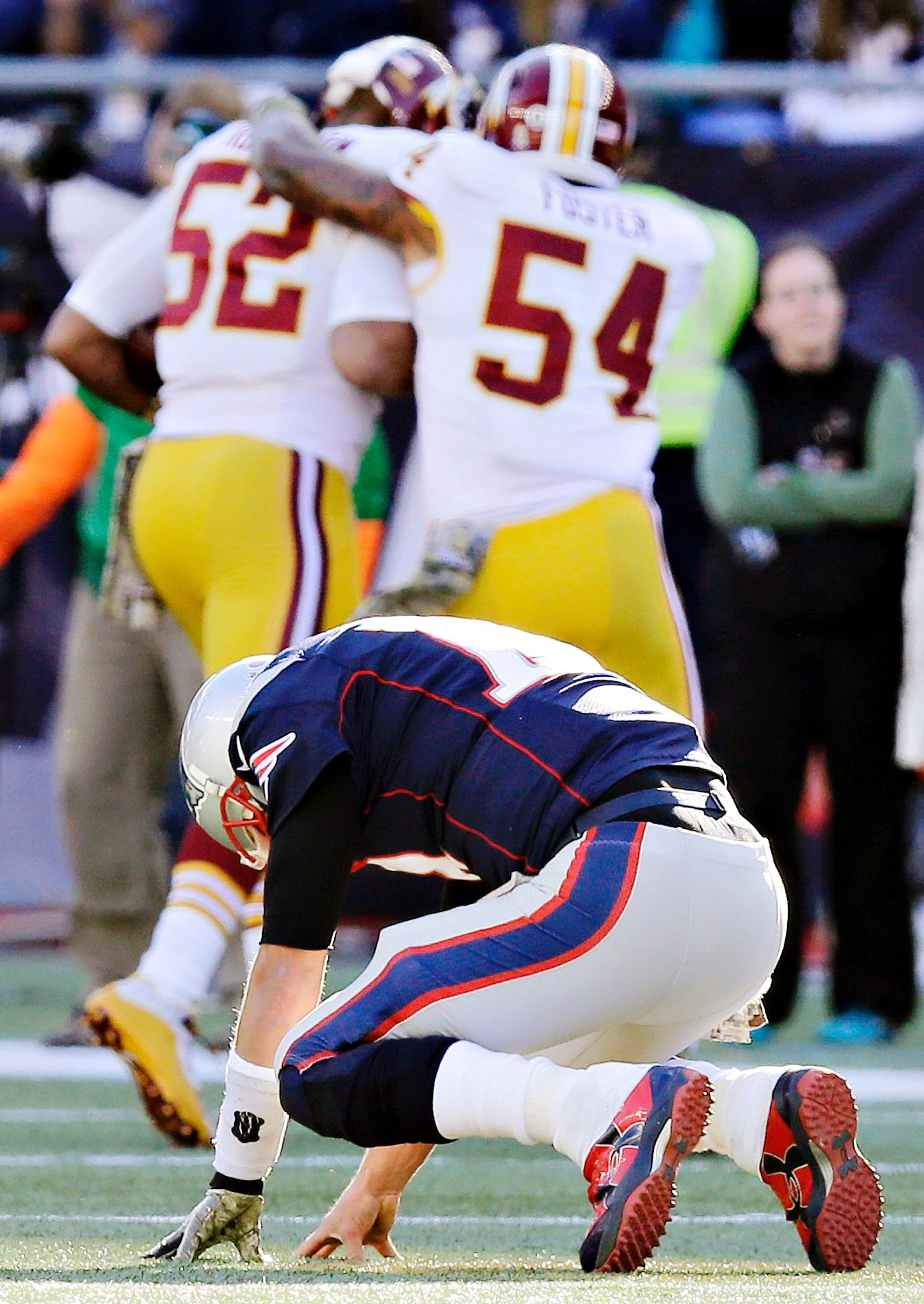 Tom Brady Interception Photos Redskins vs. Patriots ESPN