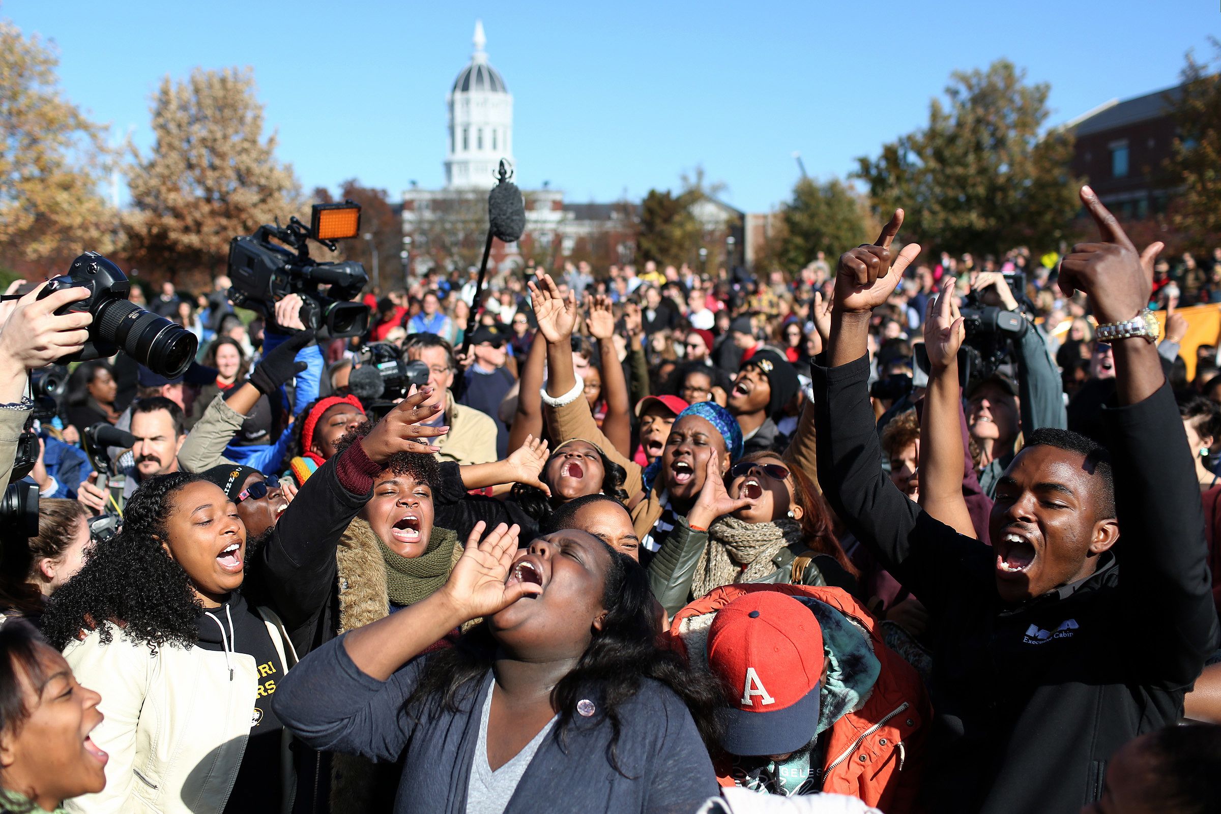 Missouri protests Photos University of Missouri protests and