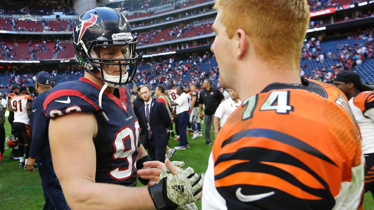 J.J. Watt Calls Andy Dalton the 'Red Ryder BB Gun'