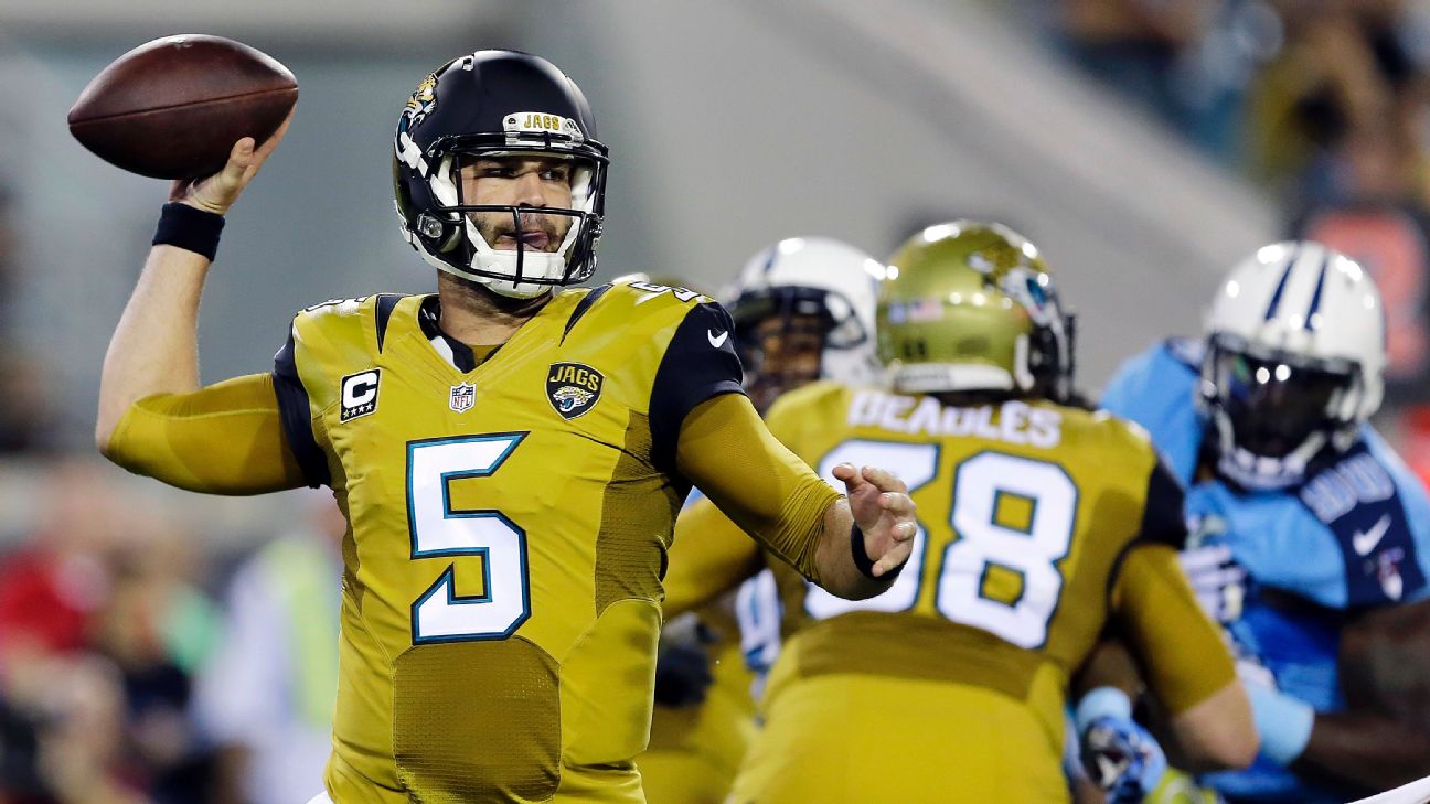 November 19, 2015: Jacksonville Jaguars quarterback Blake Bortles