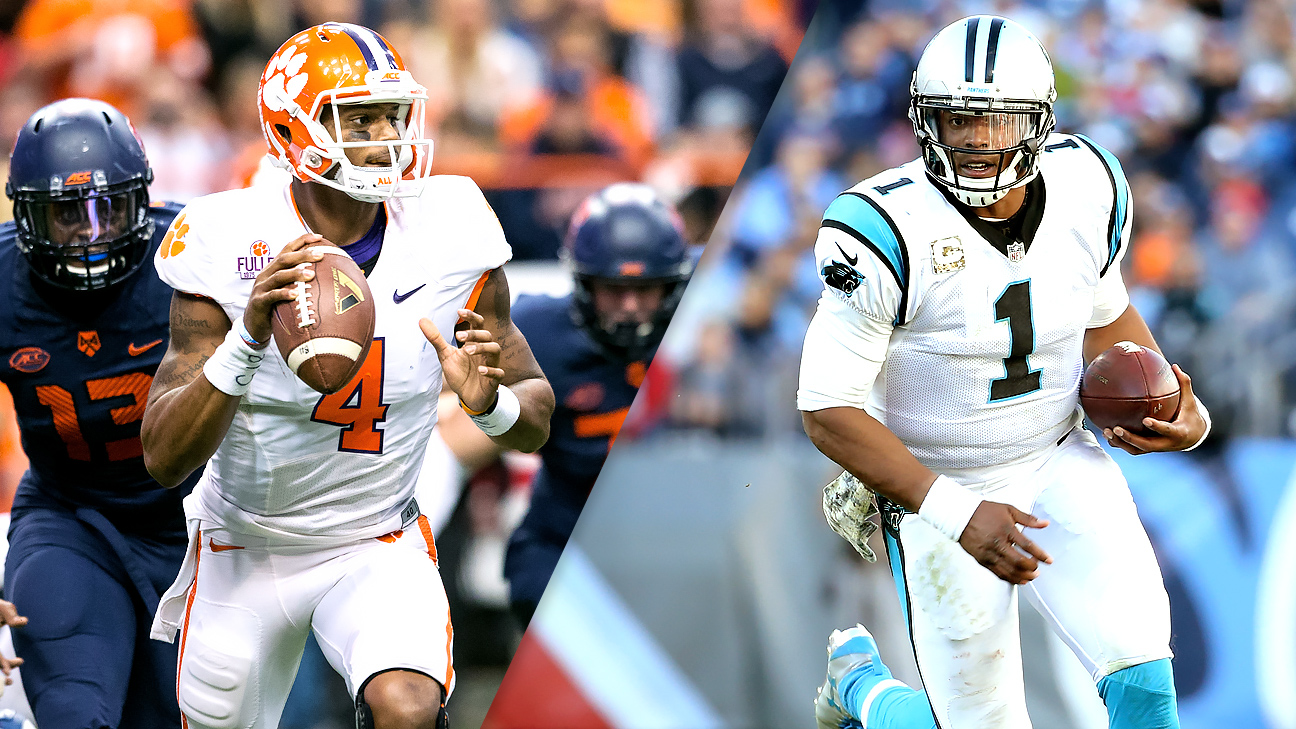 Panthers' Cam Newton mentoring Clemson's Deshaun Watson