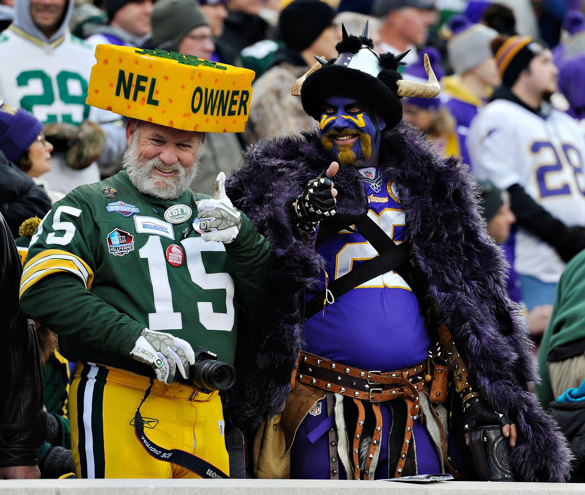 Viking and Packer Fans Photos Packers vs. Vikings ESPN