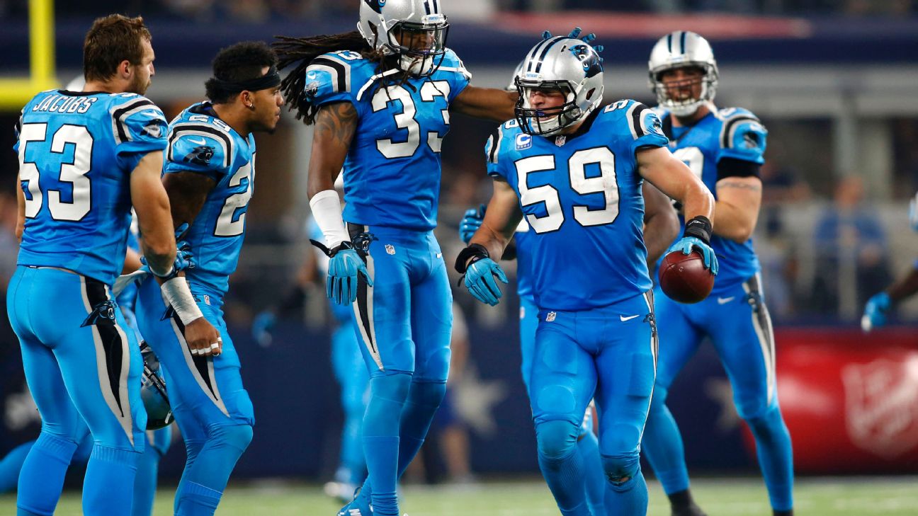 Luke Kuechly shows he is Panthers Captain America in win over Dallas ESPN Carolina Panthers Blog ESPN