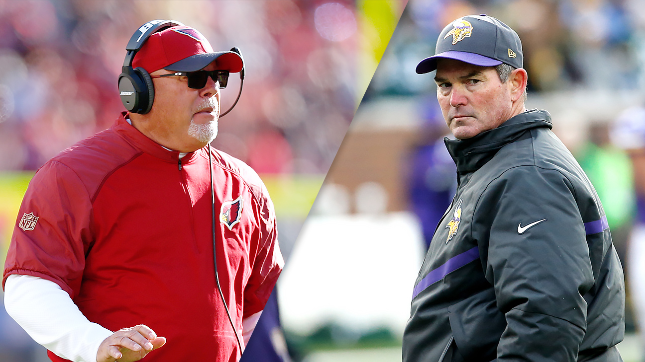 Coaching tale of the tape: Bruce Arians vs. Mike Zimmer - ESPN - Arizona  Cardinals Blog- ESPN