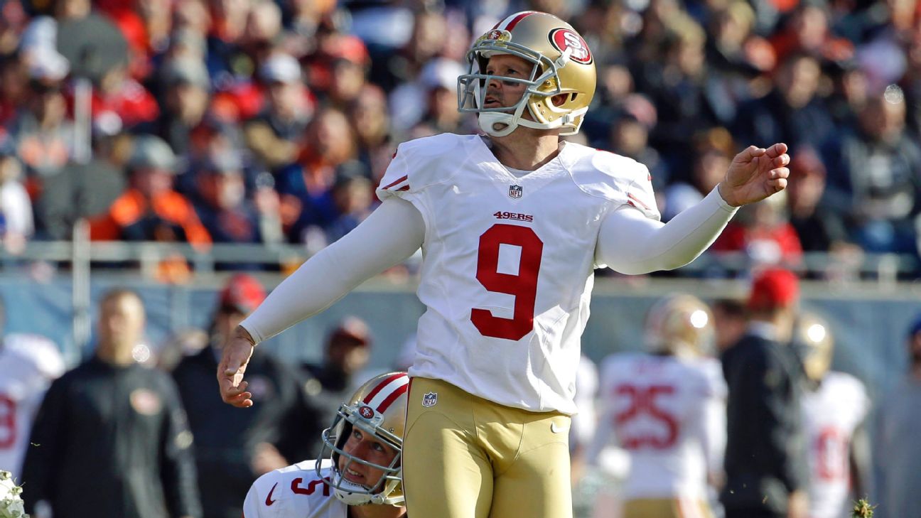 Phil Dawson finally gets to wear his favored No. 4 jersey with 49ers - ESPN  - San Francisco 49ers Blog- ESPN