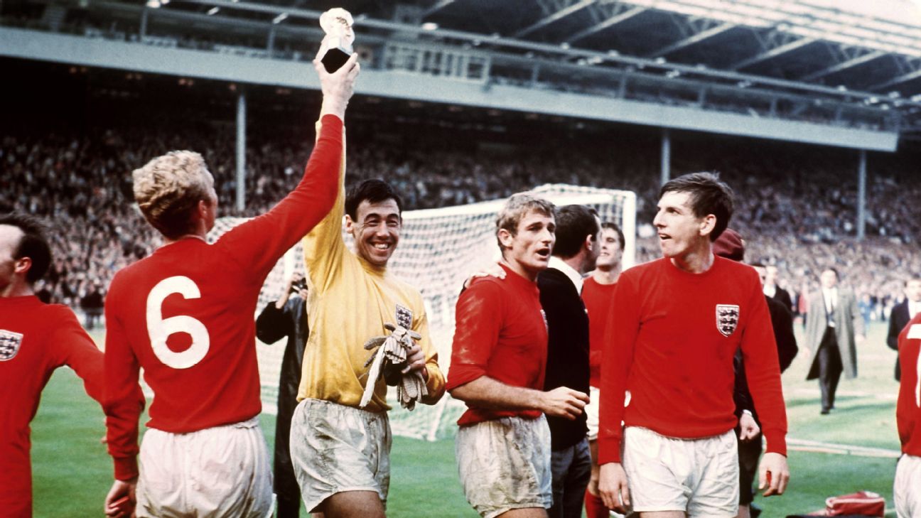 Geoff Hurst hits hat trick as England beat West Germany to win