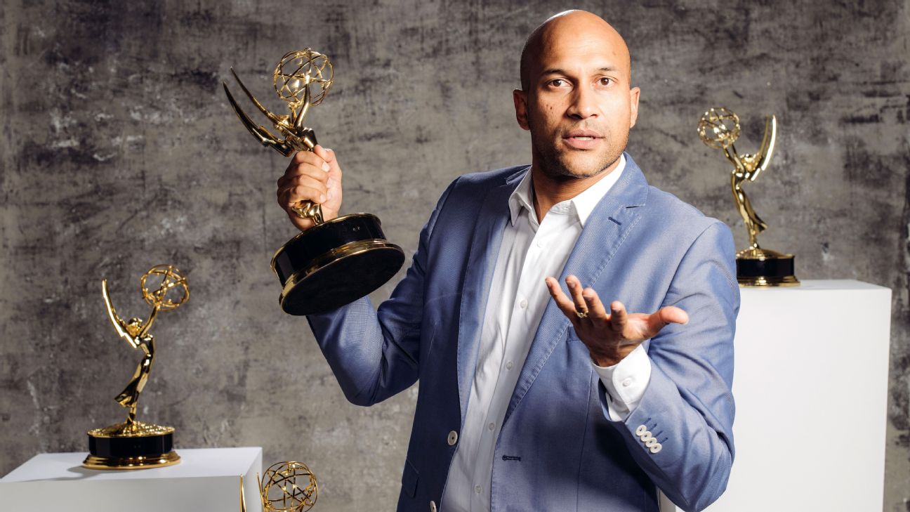 Keegan-Michael Key announces the Detroit Lions 46th pick during the 2022  NFL Draft on Friday, April 29, 2022, in Las Vegas. (AP Photo/Doug Benc  Stock Photo - Alamy