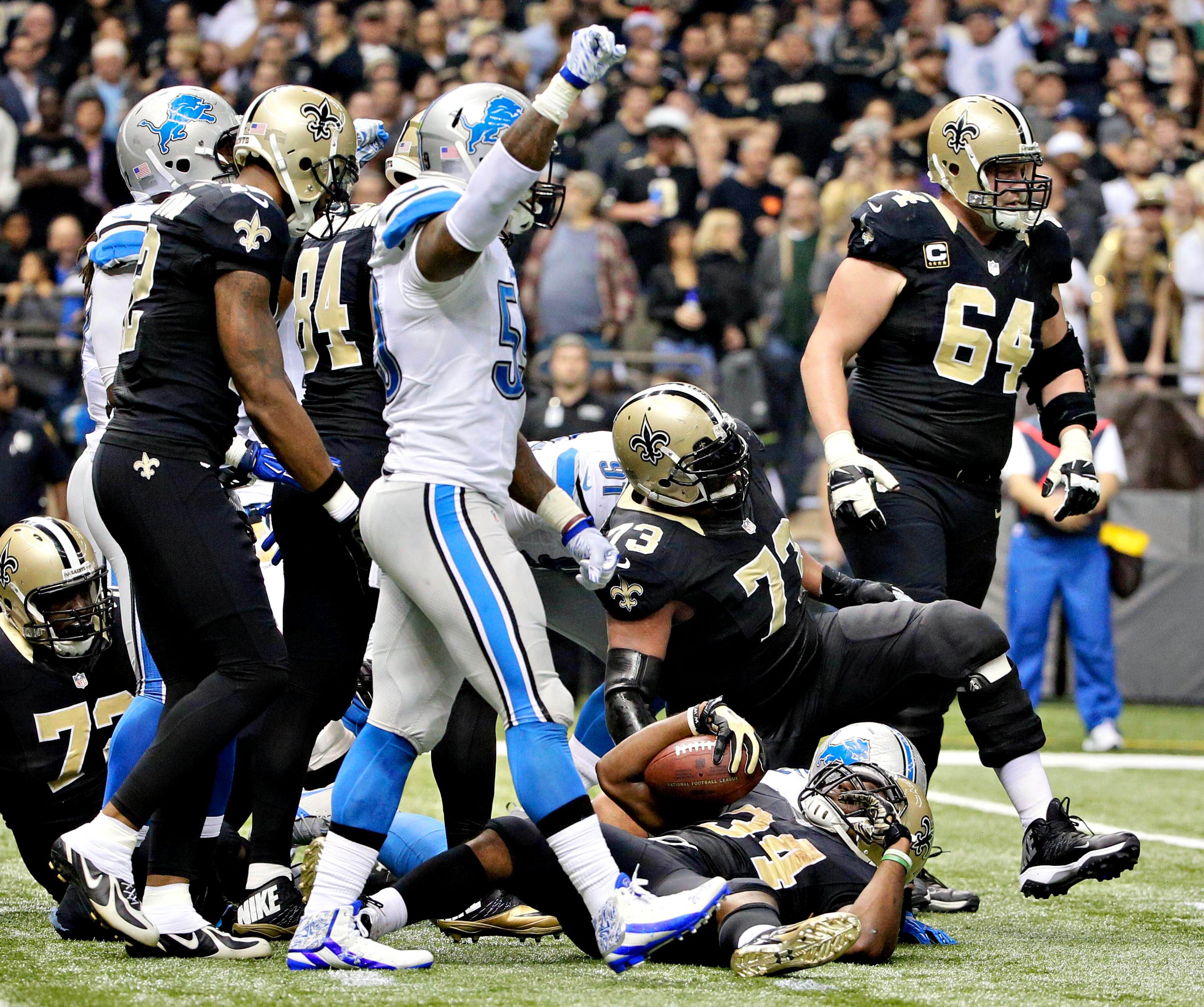 Tahir Whitehead Photos Lions vs. Saints ESPN