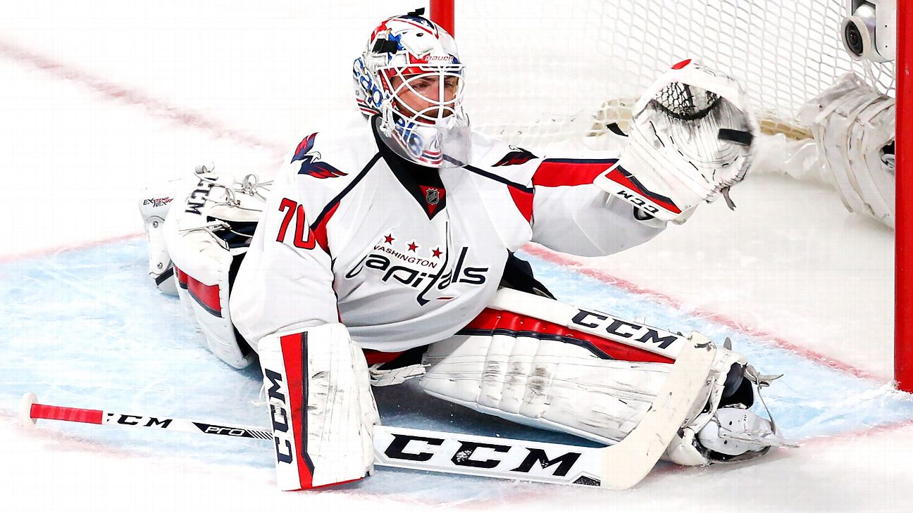 WATCH: Capitals goalie Braden Holtby comes way out of his net to stop  breakaway