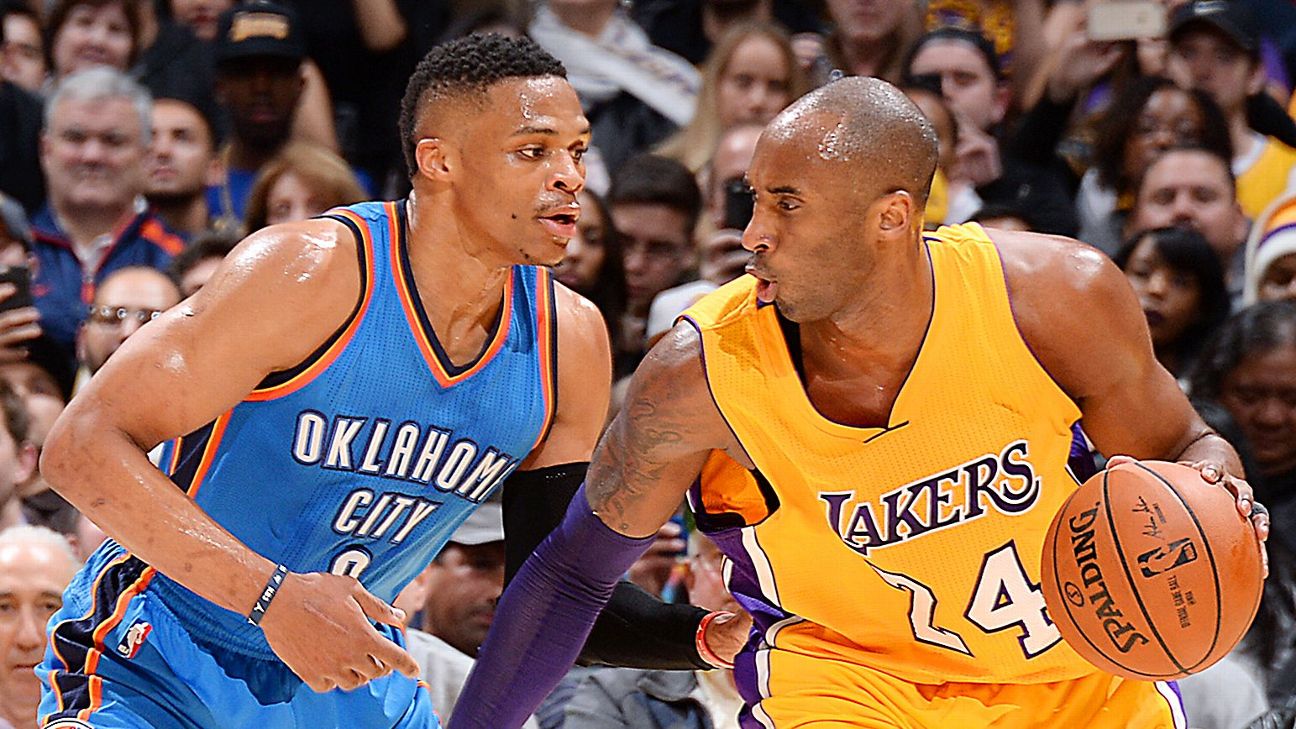Russell Westbrook says Kobe Bryant will be with him every time he