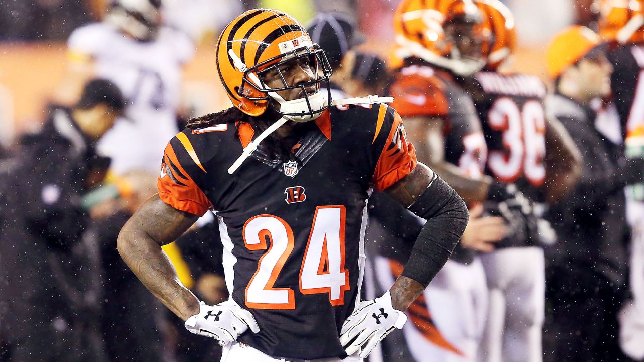 Adam Jones of the Cincinnati Bengals takes the field for the game