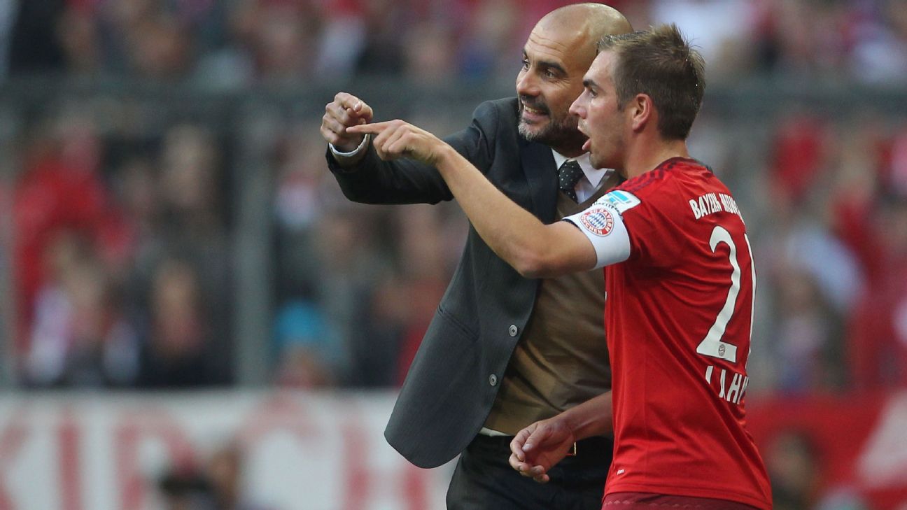 Pep Guardiola Bayern Munich's Philipp Lahm one of the best players ever