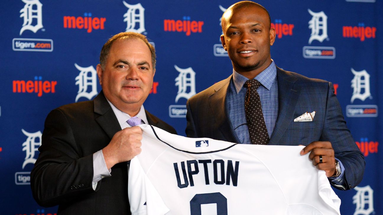 Justin Upton, Detroit Tigers agree to six-year, $132.75 million deal