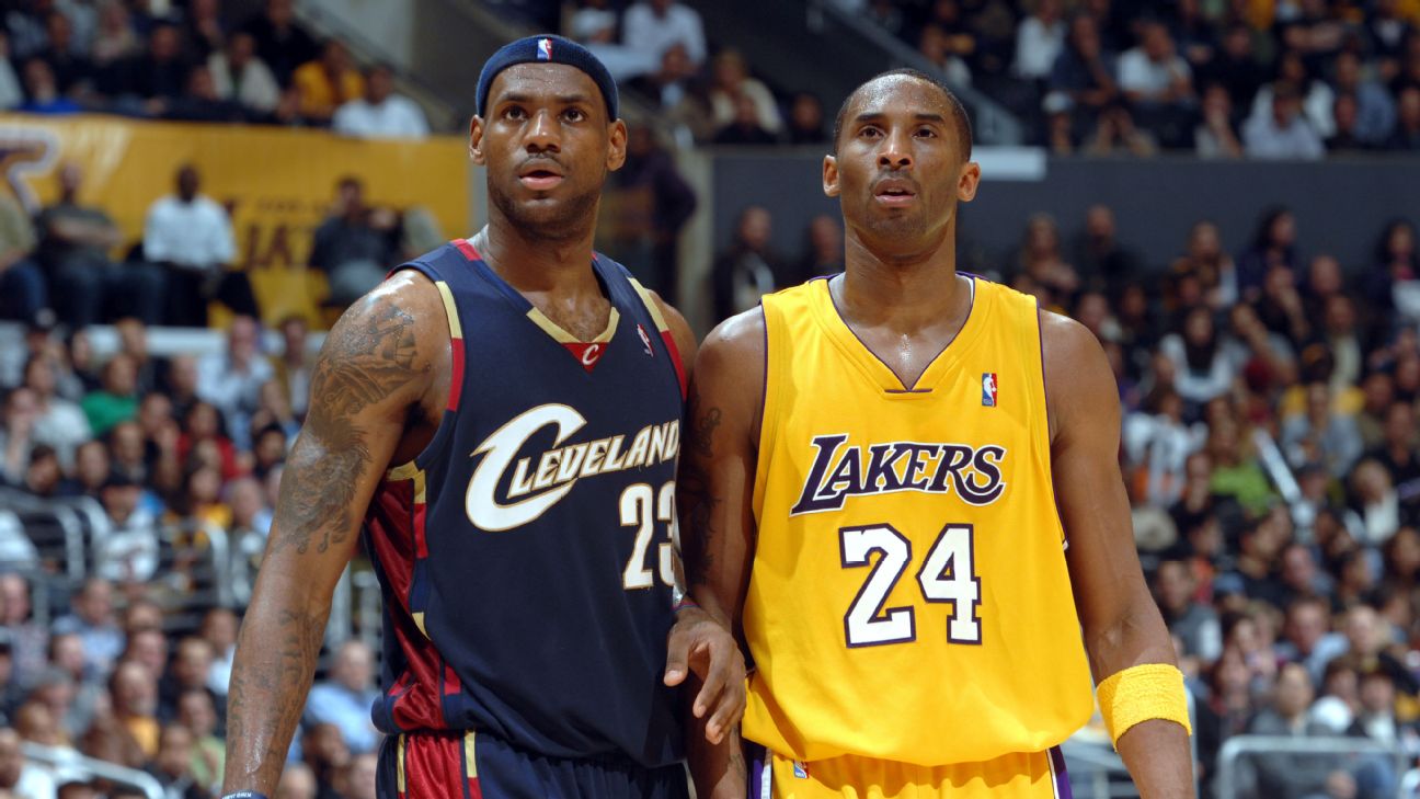LeBron and Kobe: A bond forged by death and a black jersey to link them  forever? - The Athletic