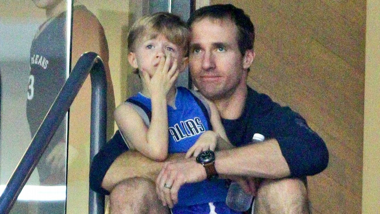 New Orleans Saints' Drew Brees: My kid was rooting for Giants as I