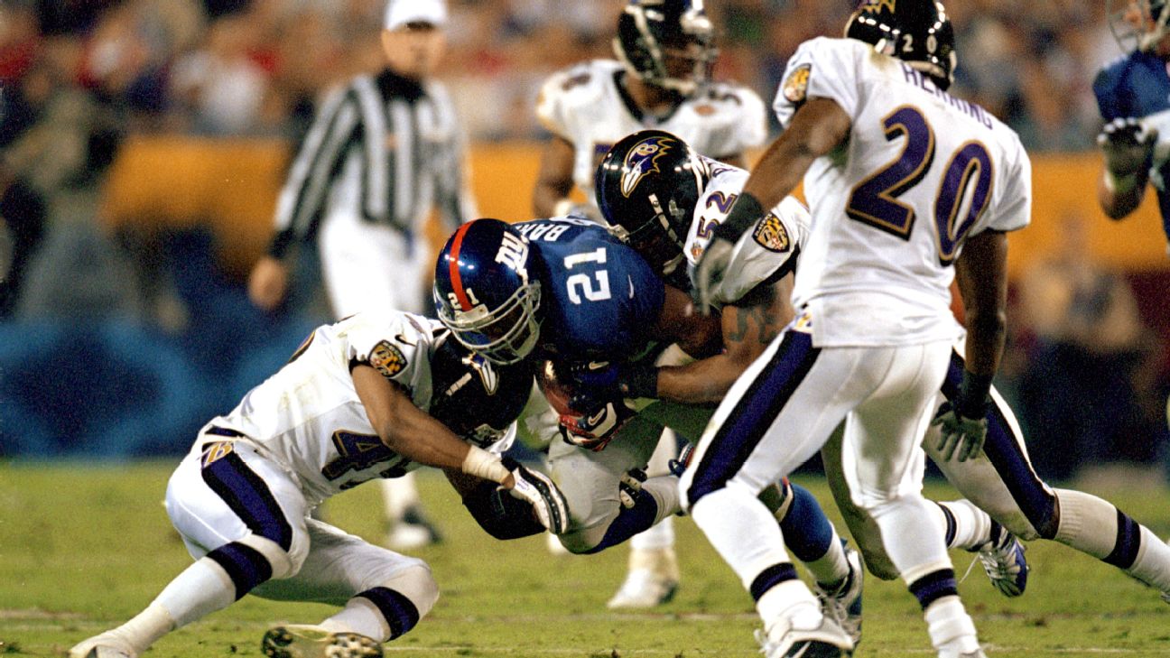 Ravens' 2000 Super Bowl anniversary marks time when defenses won