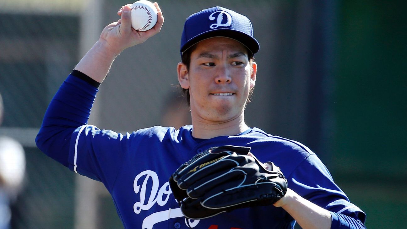 Kenta Maeda offers flashes of Hideo Nomo in bullpen session - ESPN - Los  Angeles - Dodgers Report- ESPN