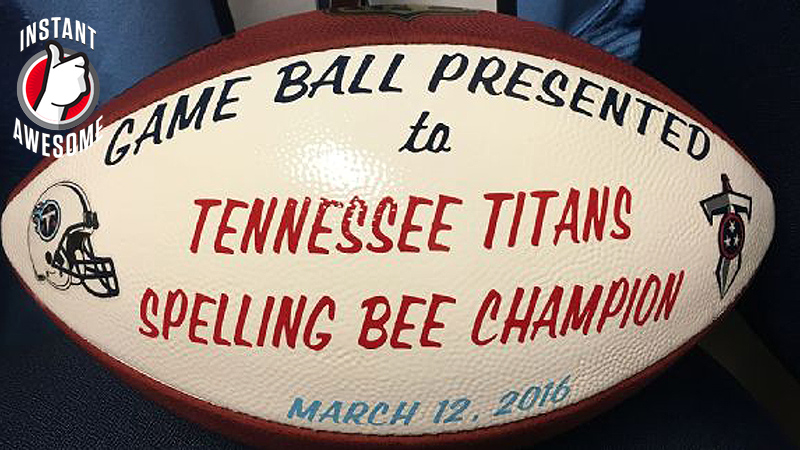 Tennessee Titans rescue local spelling bee competition - ESPN