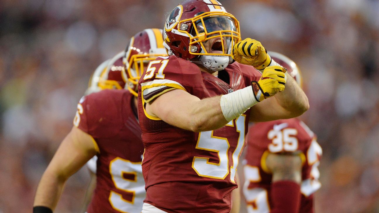 WILL COMPTON, Washington Redskins LB