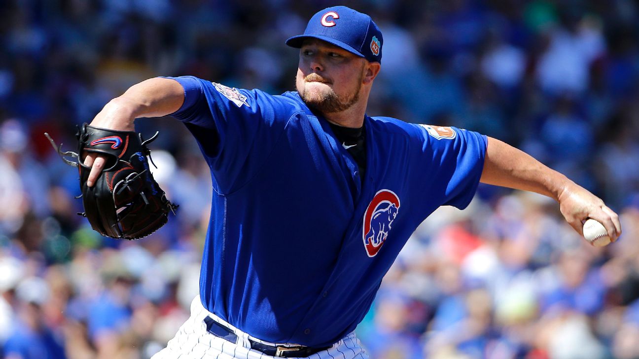 Jon Lester is getting really good at dealing with the ball getting stuck in  his glove