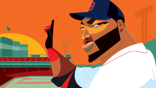 Red Sox Gif Collection — mlb: He loves it when you call him Big Papi.