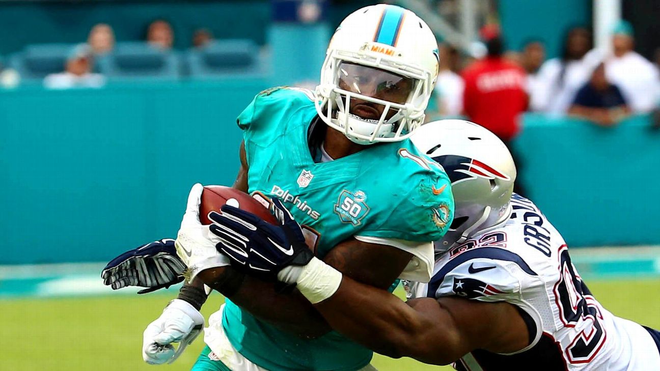 Former Miami Dolphins' QB Ryan Tannehill and WR Jarvis Landry