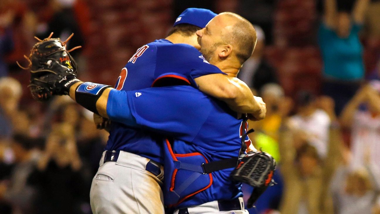 Jake Arrieta, David Ross share spotlight in pitcher's second no-hitter -  ESPN - Chicago Cubs Blog- ESPN