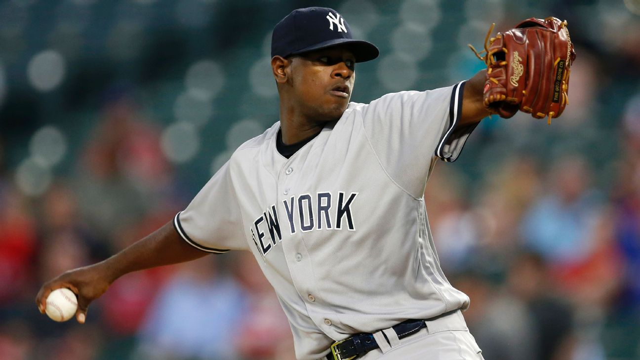 Yankees' Luis Severino has sore right forearm, shut down