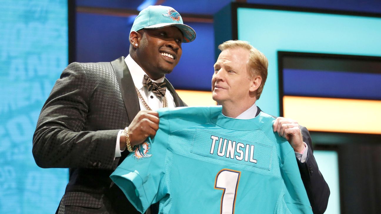 Miami dolphins outlet tunsil jersey