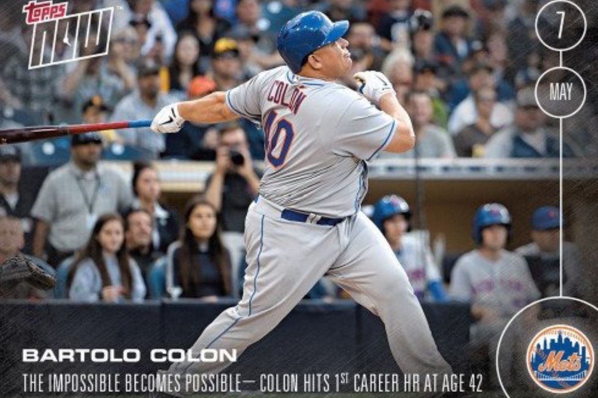 🔥🔥🔥2023 MLB TOPPS NOW- #246 - Card Bartolo Colon Tosses Out First  Pitch🔥🔥🔥