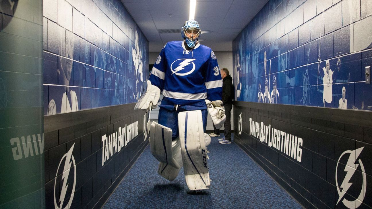 Lightning Lose Goaltender Ben Bishop but Win Game 1 Against Penguins - The  New York Times