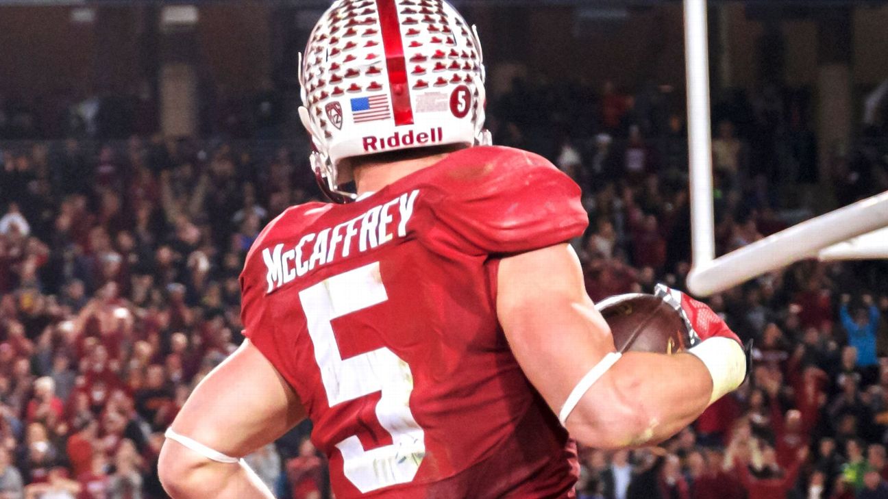 Christian McCaffrey of Stanford Cardinal 'banged up' in loss to Washington  State Cougars, says coach David Shaw - ESPN