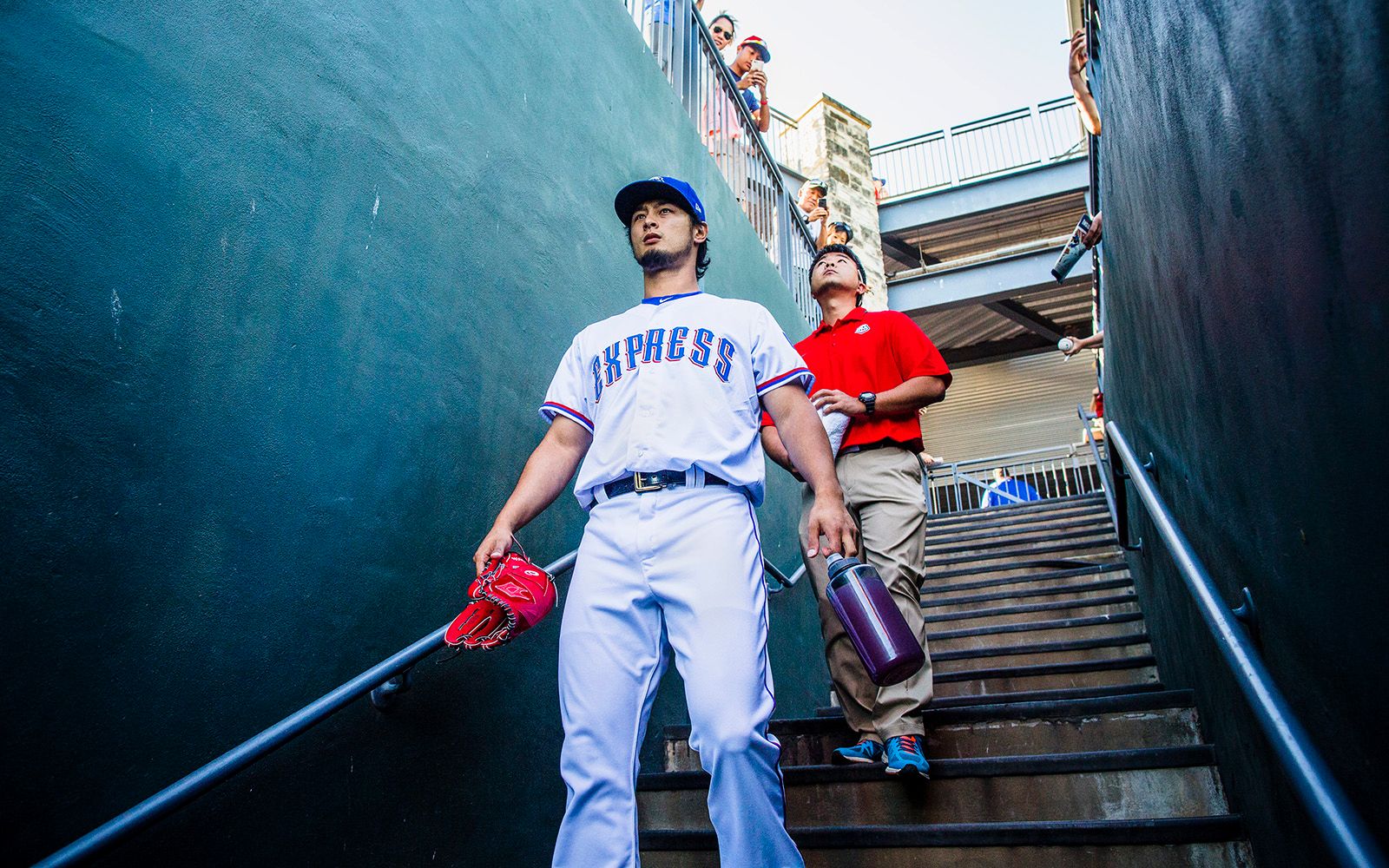 Team-Issued Blue Jersey - Yu Darvish