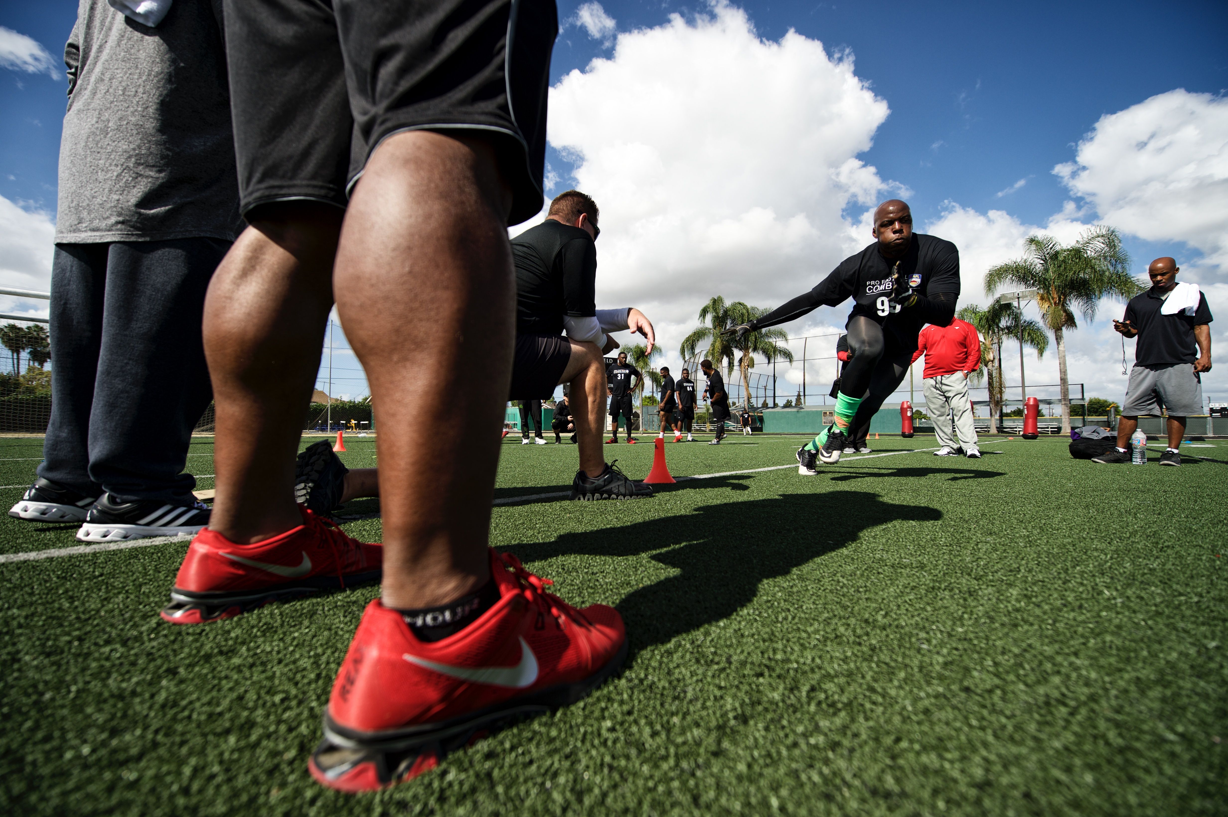 Drills Behind the scenes of China Arena Football League tryouts ESPN