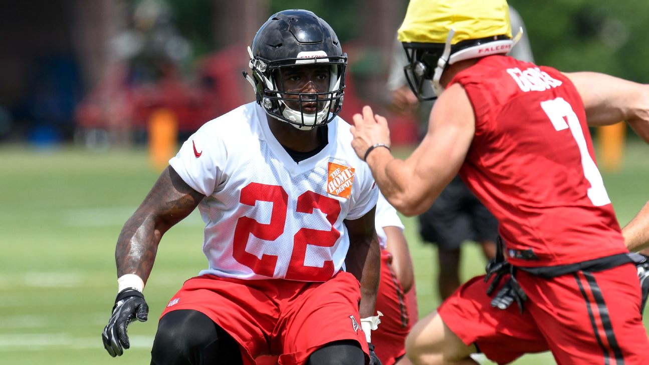 Dallas Cowboys linebacker Keanu Neal's helmet is shown during the