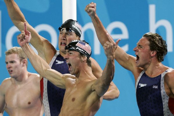 Top Olympic swimming records  Phelps  Ledecky  Dressel  more