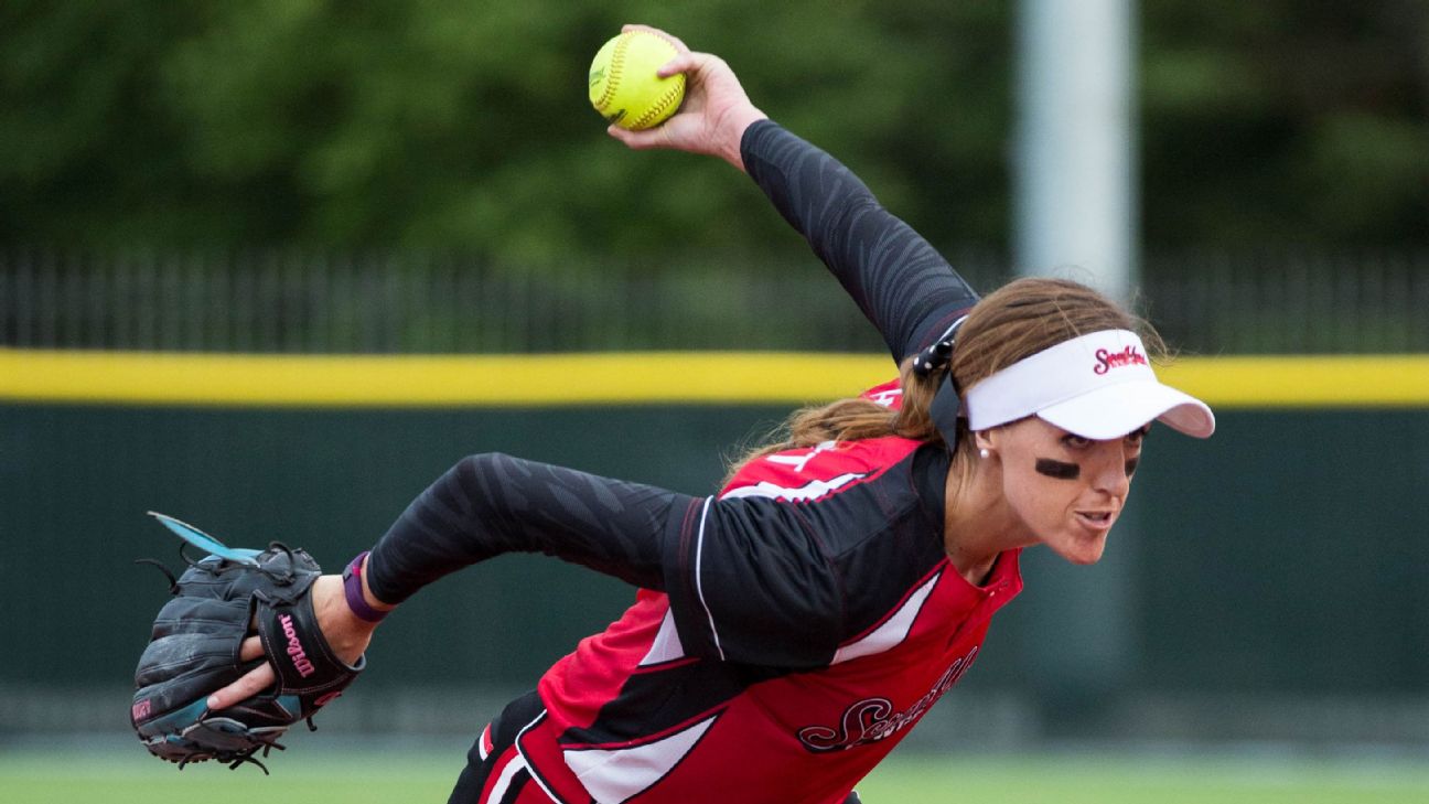 Monica Abbott and her million-dollar softball arm settling in with National  Pro Fastpitch's Scrap Yard Dawgs - ESPN