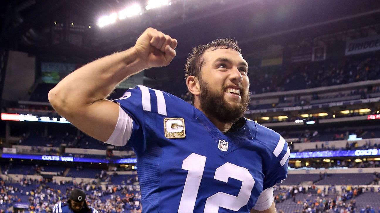 MAY131851 - NFL PLAYMAKERS SERIES 4 ANDREW LUCK AF CS - Previews World