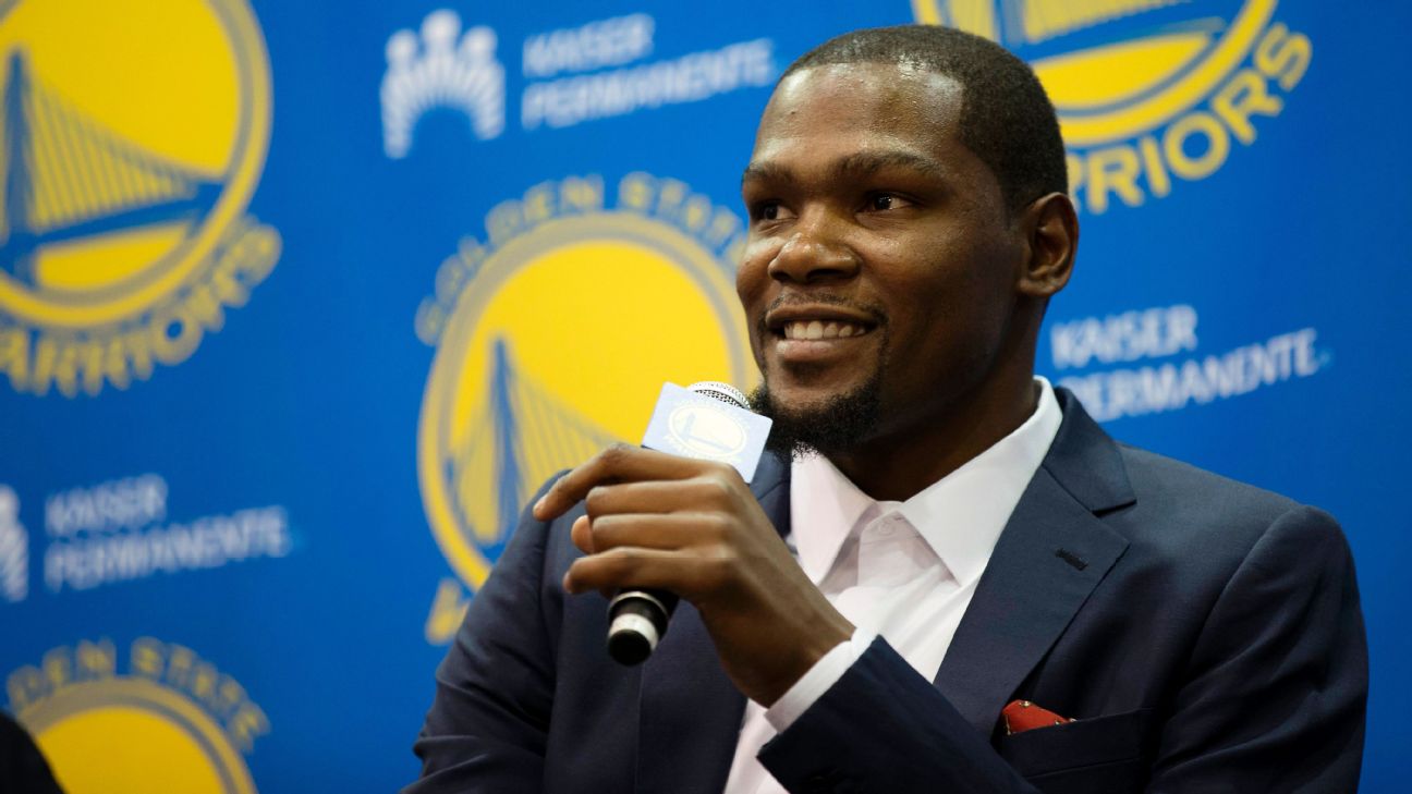 Commissioner says Kevin Durant's move to Warriors 'not ideal' for NBA, NBA