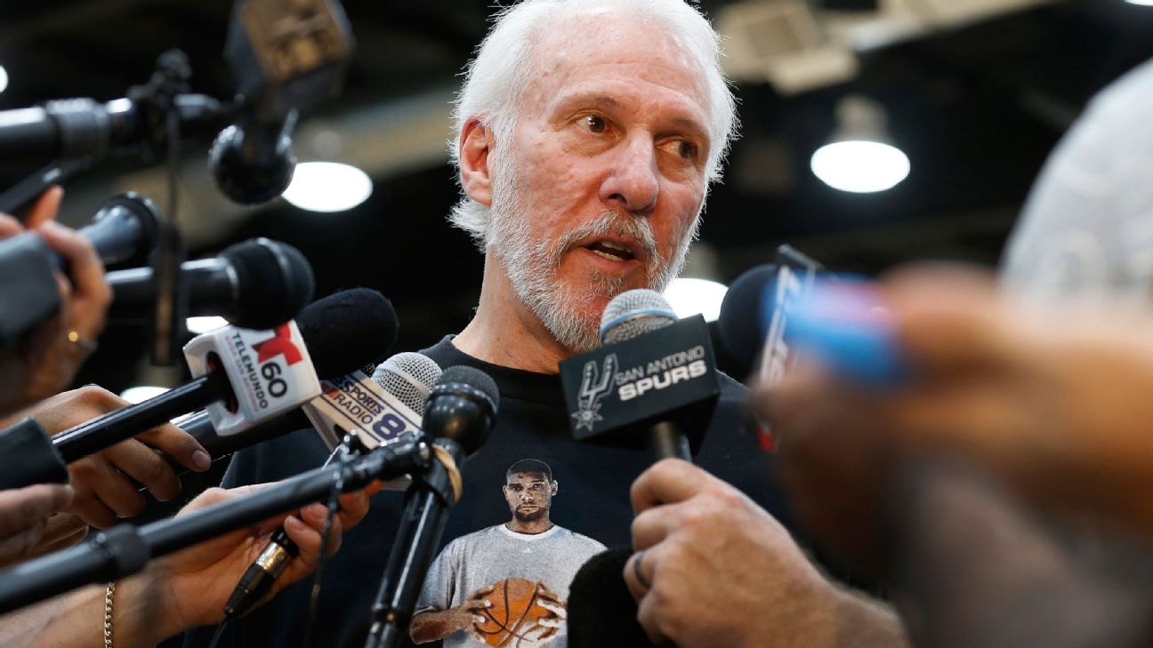 Gregg Popovich certain Tim Duncan doesn't have interest in coaching: He  may never go to a game the rest of his life