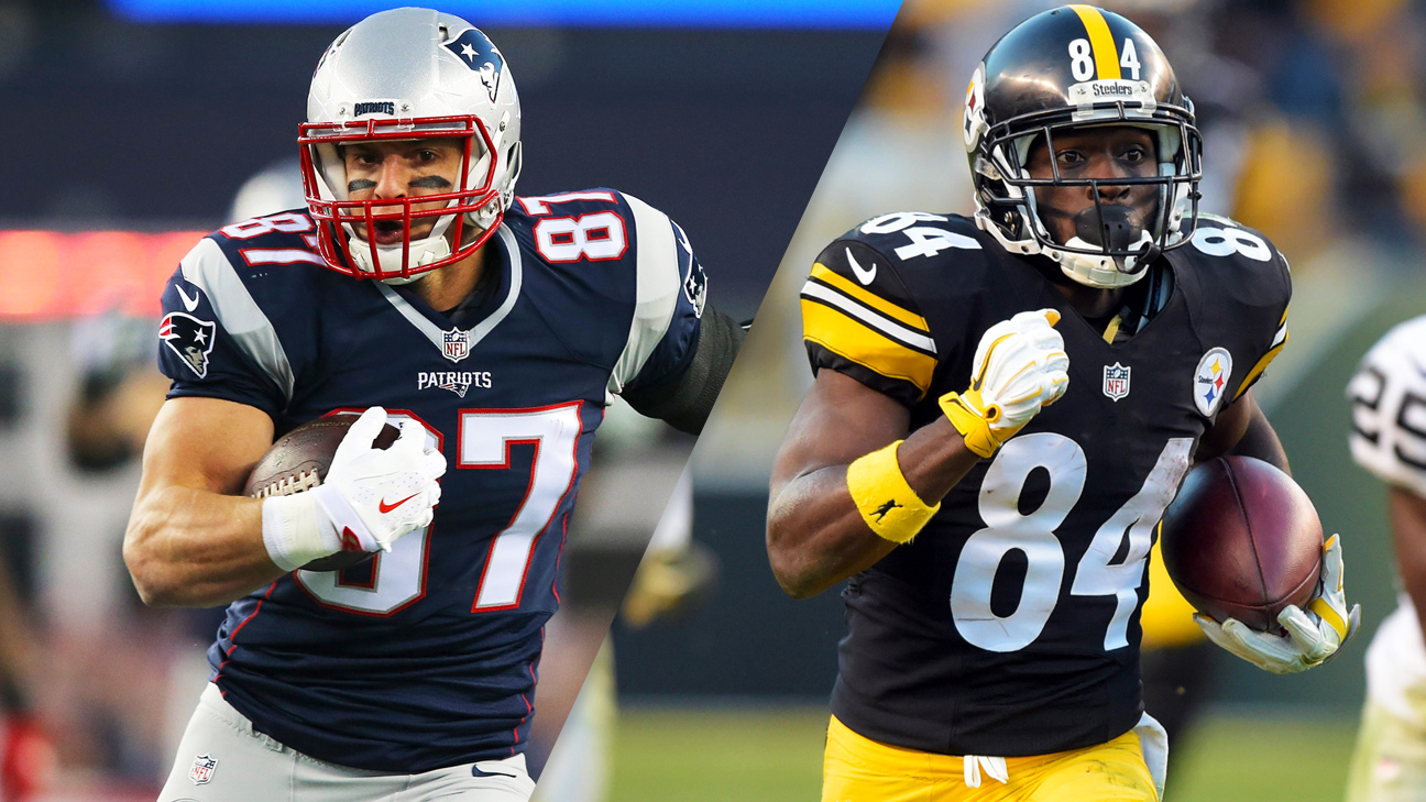 NFL players who are unhappy with their contracts -- New England Patriots TE  Rob Gronkowski, Pittsburgh Steelers WR Antonio Brown - ESPN