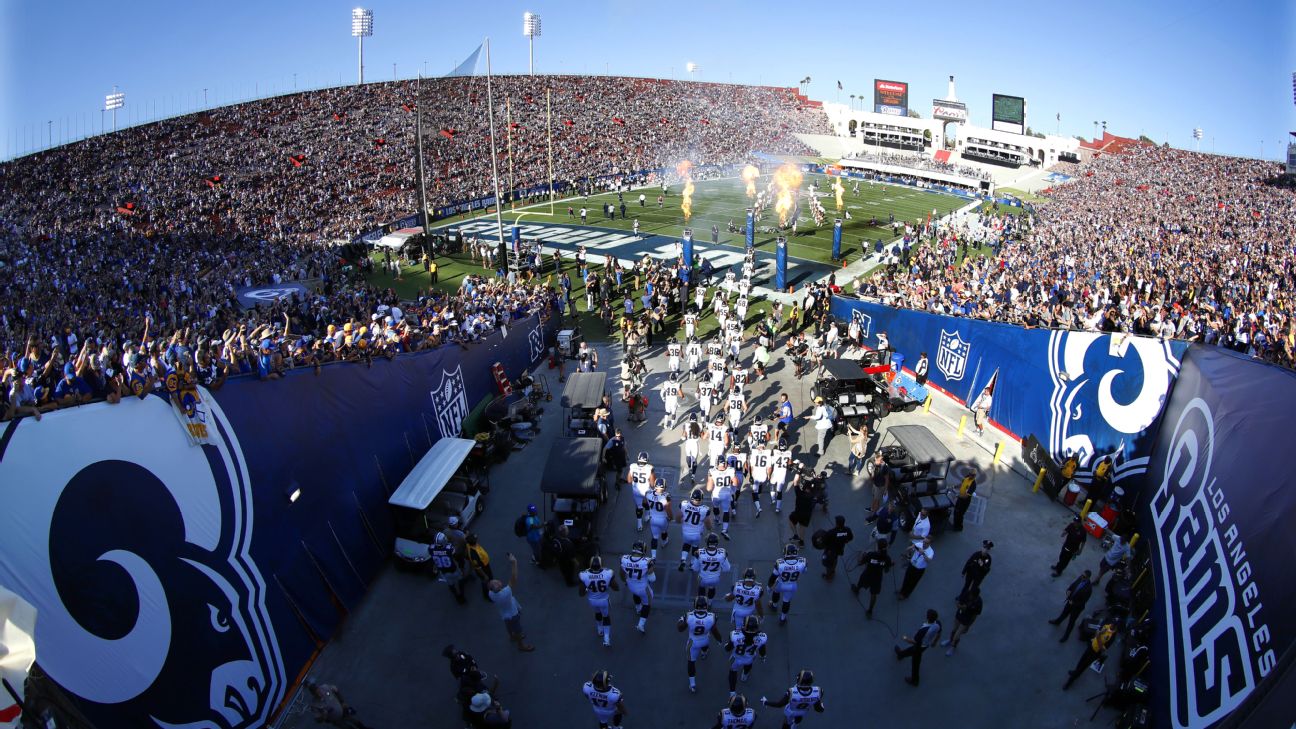 Rams, Coliseum seek to improve game conditions for fans in second home game  of season - Los Angeles Times