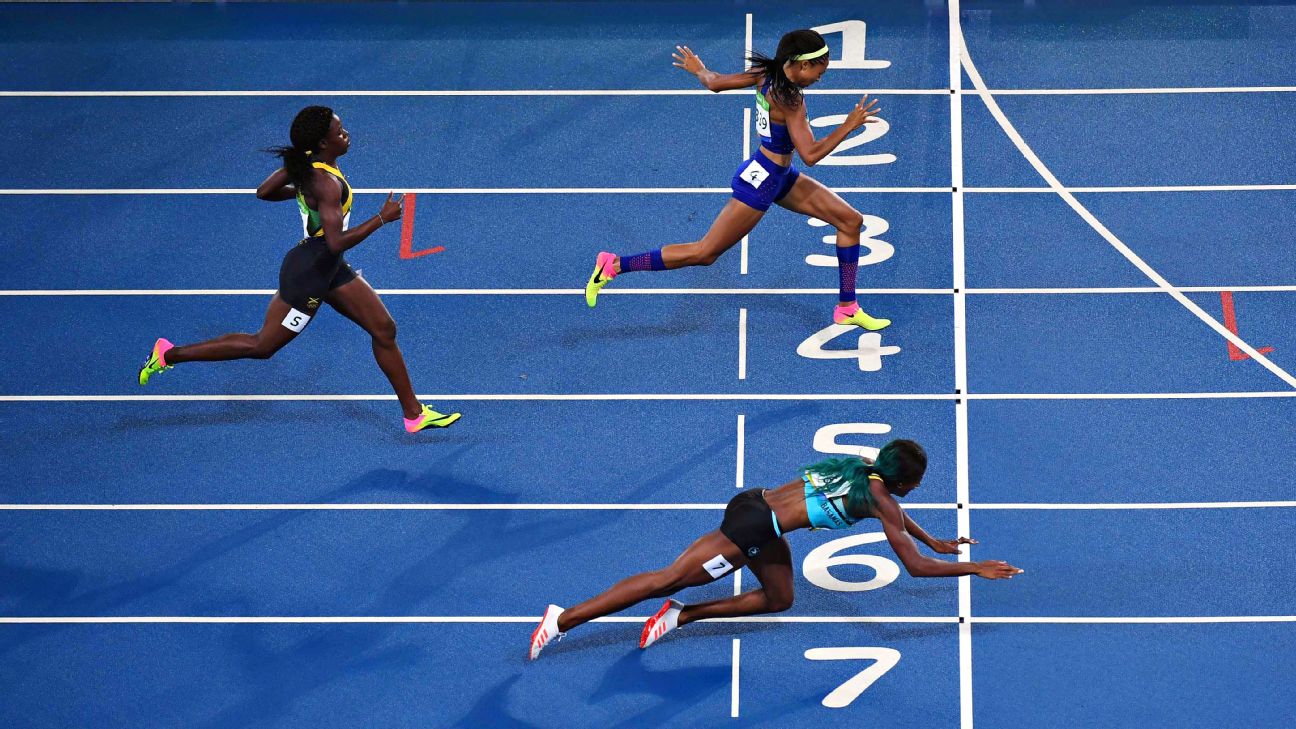 2016 Rio Olympics -- Shaunae Miller from Bahamas wins women's 400m race;  American Allyson Felix takes silver - ESPN