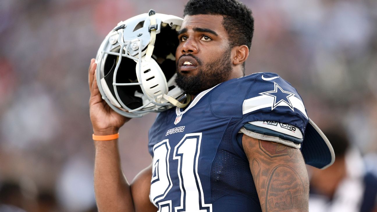 Ezekiel Elliott not thinking about Eric Dickerson's rookie record