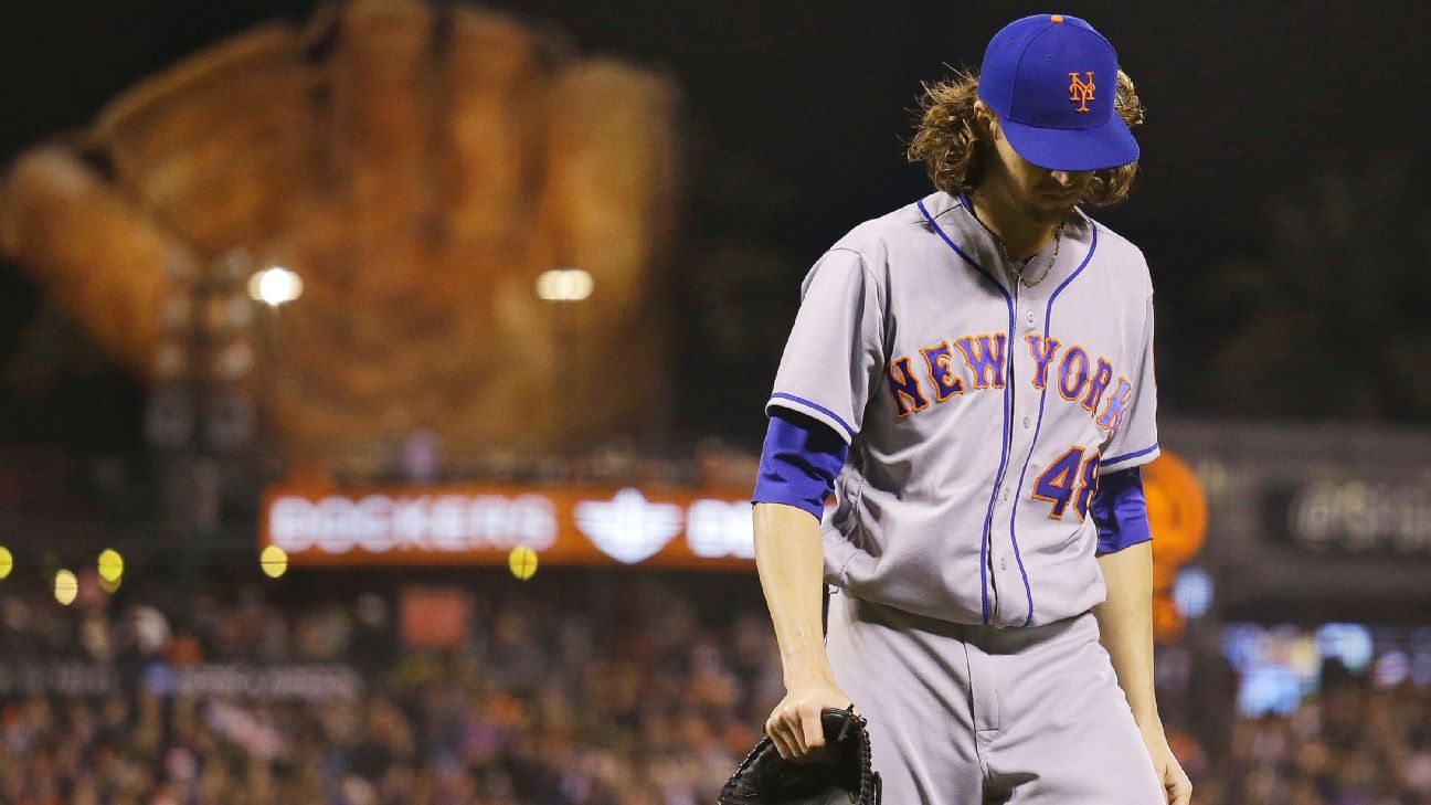 Mets ace deGrom (elbow) expected out until September