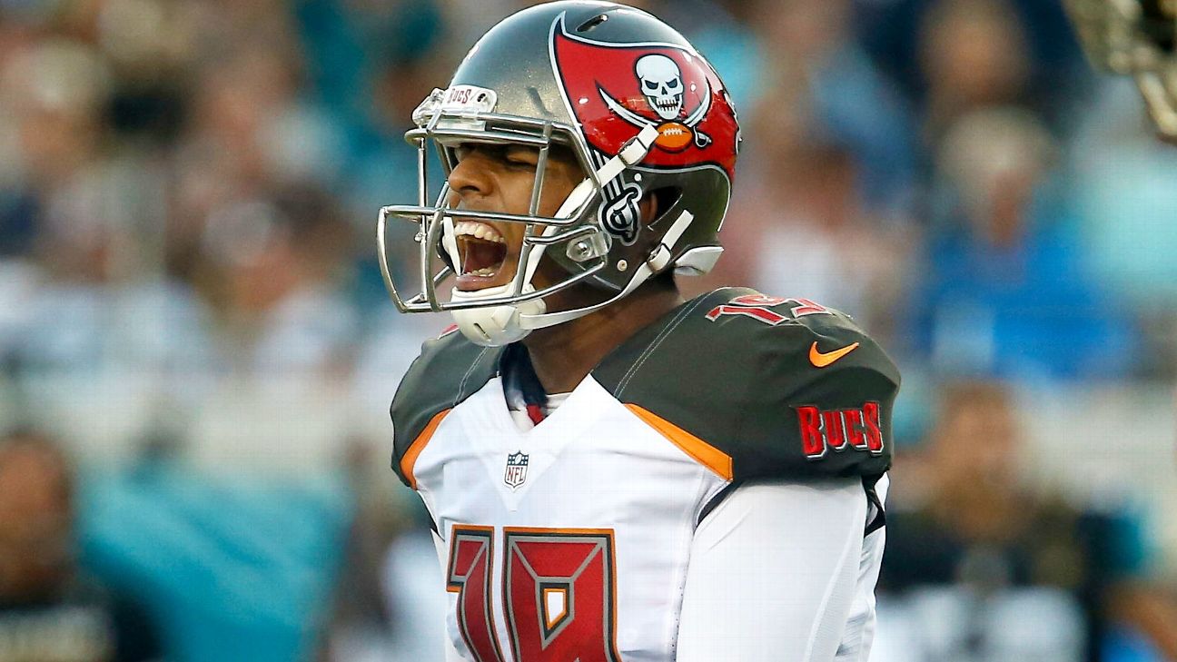 ESPN - Tampa Bay Buccaneers kicker Roberto Aguayo — a rookie