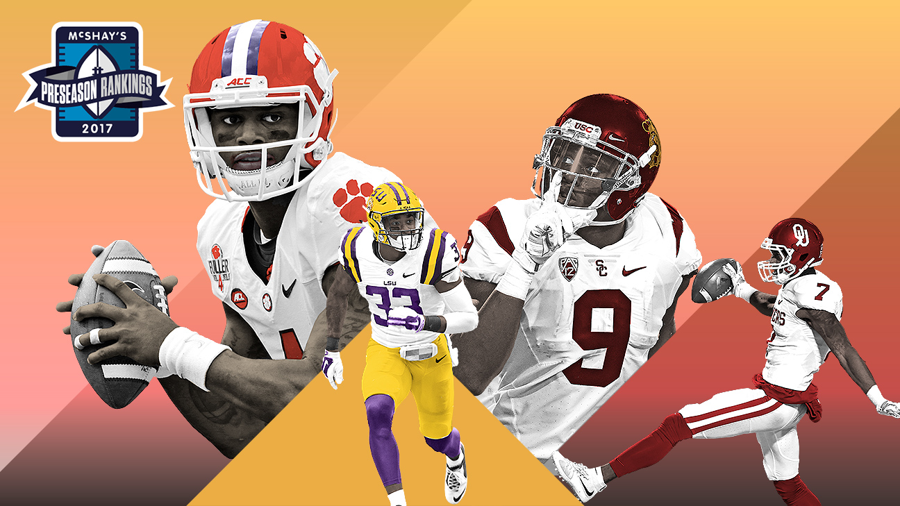 Todd McShay's top players at every position for 2017 NFL draft