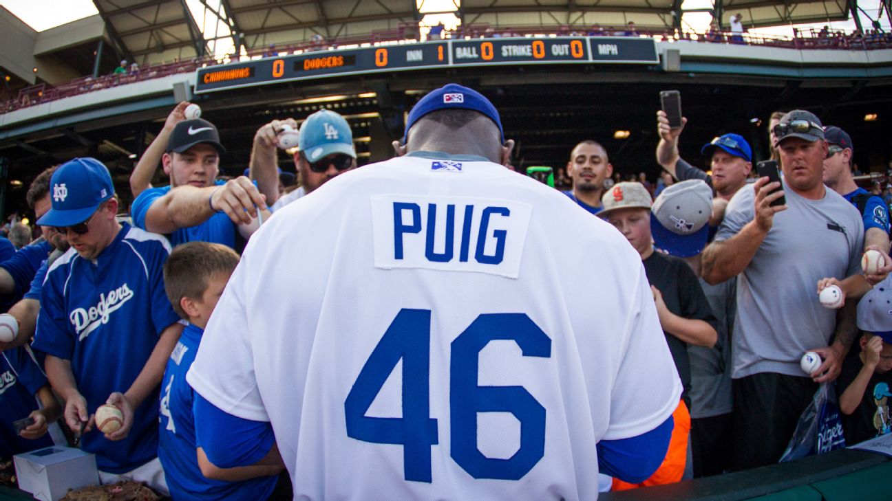 Yasiel Puig: Madison Bumgarner only has a problem with young players