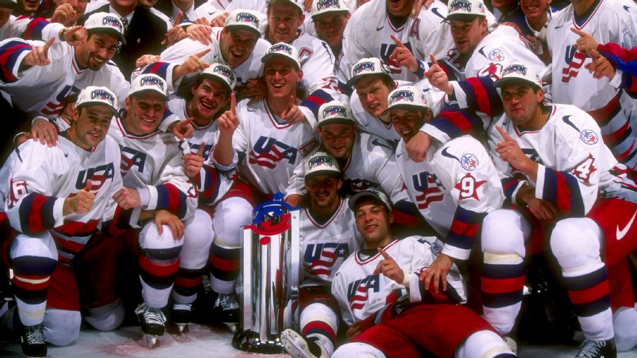 1996 Keith Tkachuk Team USA World Cup Game Worn Jersey - 1996 World Cup of  Hockey